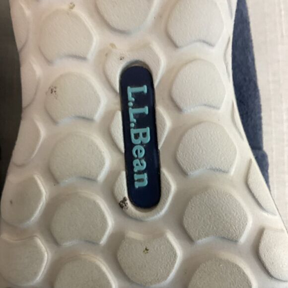 L.L. Bean Women's Back Cove Blue Nubuck Slip On Size 7.5 - Picture 12 of 12